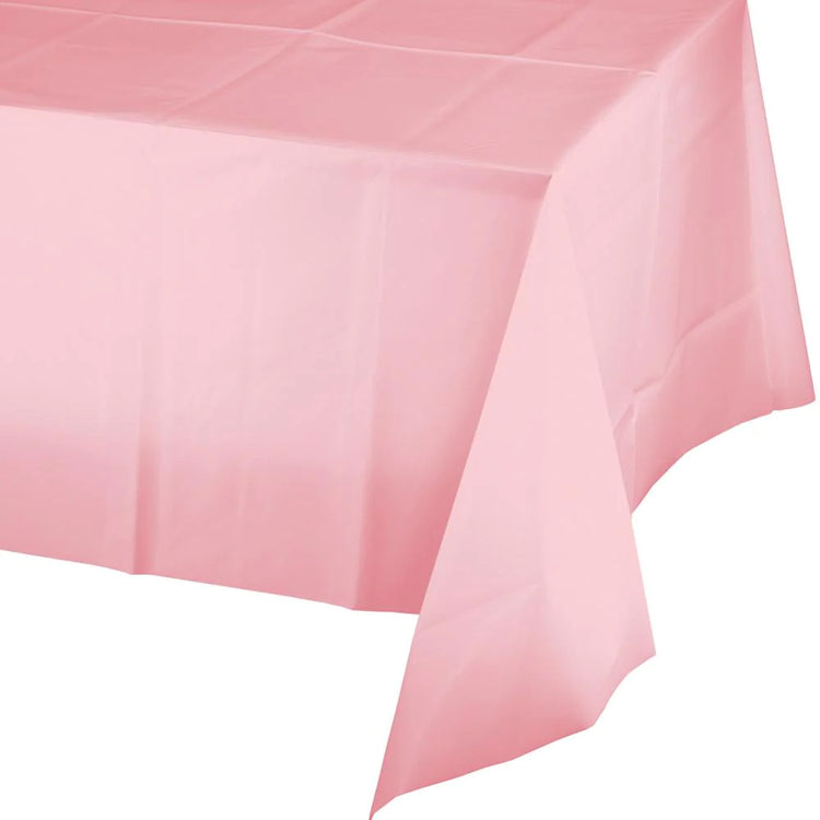 New Pink Plastic Lined Tablecover