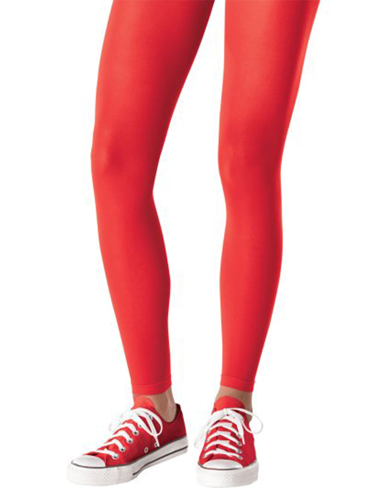 Team Spirit Footless Red Tights 14+