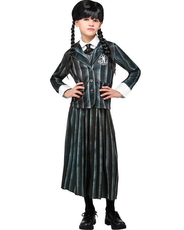 Wednesday Nevermore Academy Black Wednesday Deluxe Girls Costume