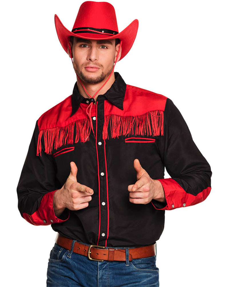 Western Black and Red Shirt