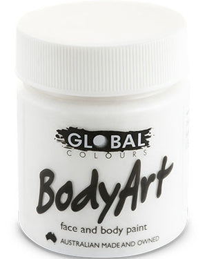 White Face and Body Paint Tub 45ml