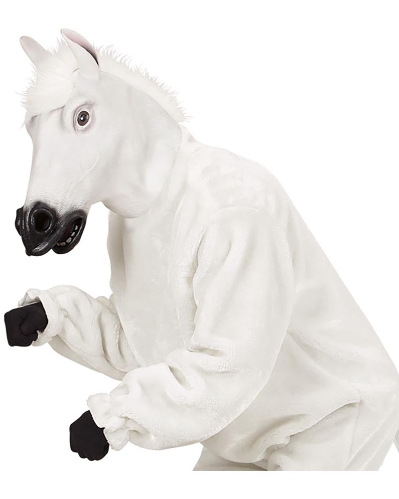 White Horse Full Head Mask