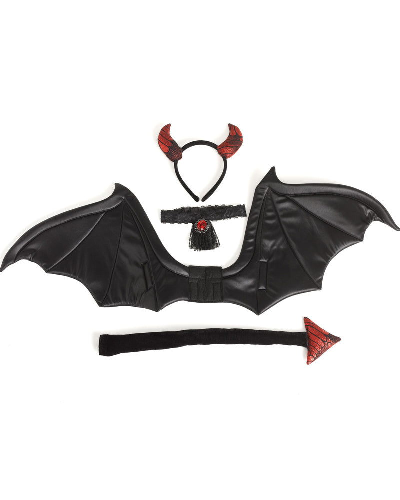 Winged Devil Girls Costume