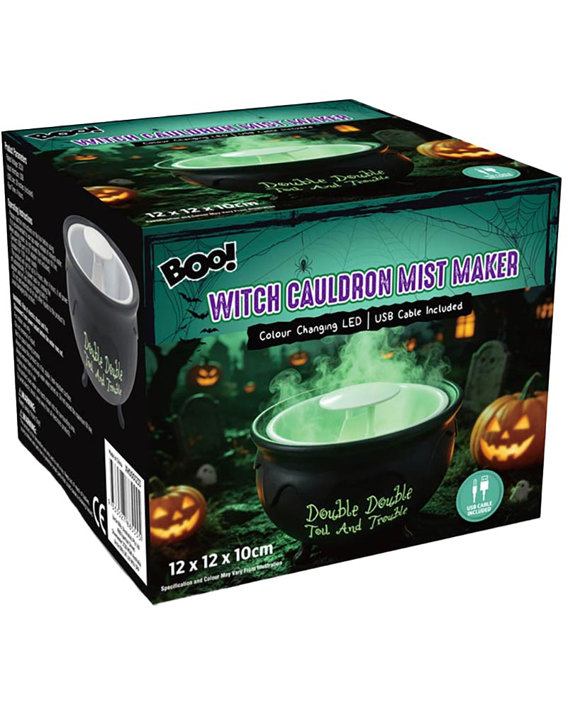 Witches Cauldron Mist Maker 10cm For Halloween