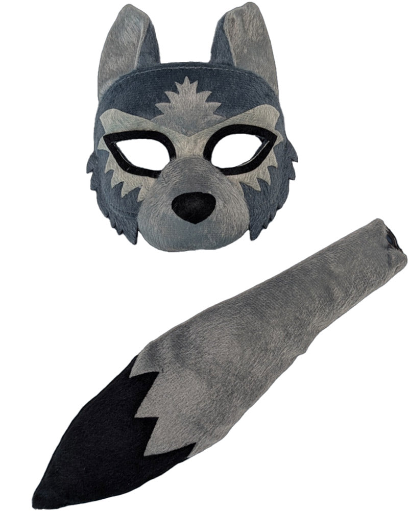 Wolf Deluxe Mask and Tail Set