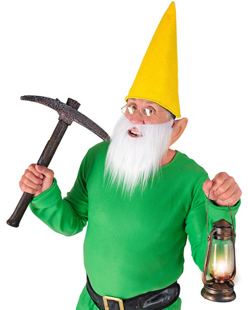 Yellow Dwarf Hat Beard And Ears Set