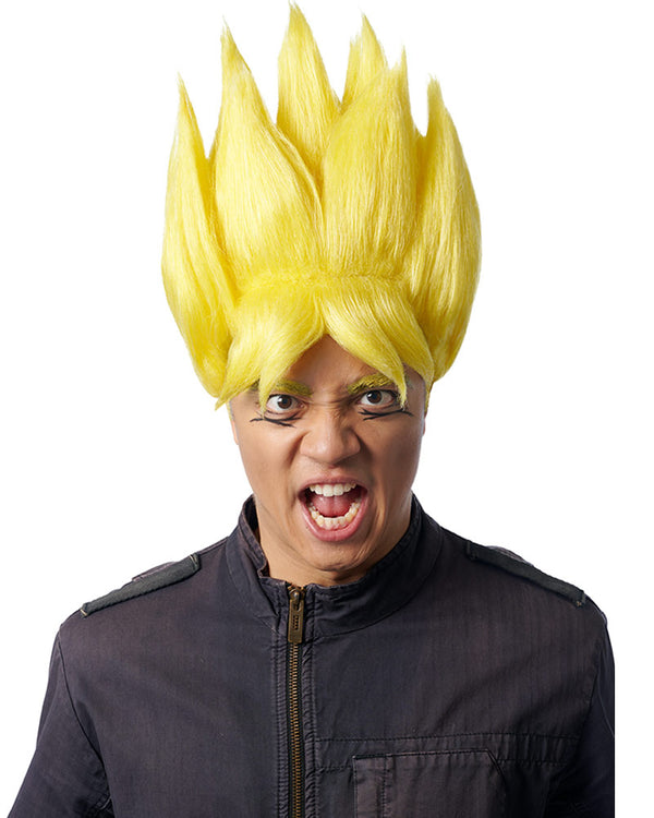 Yellow Warrior Anime Wig
