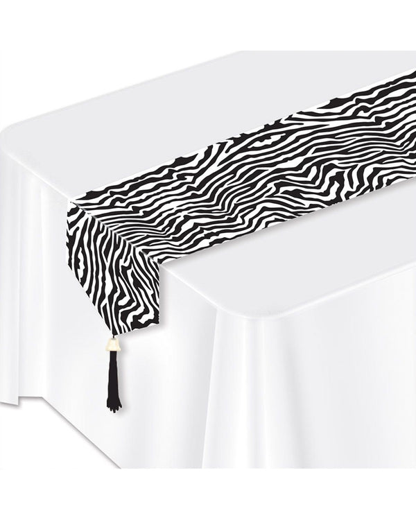 Zebra Print Table Runner