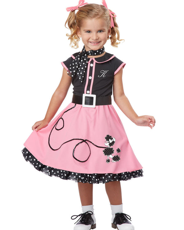 50s Poodle Cutie Girls Toddler Costume