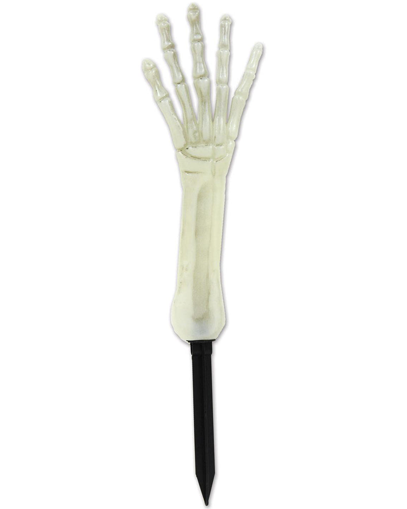 Glow in the Dark Skeleton Hand Yard Stake 43cm
