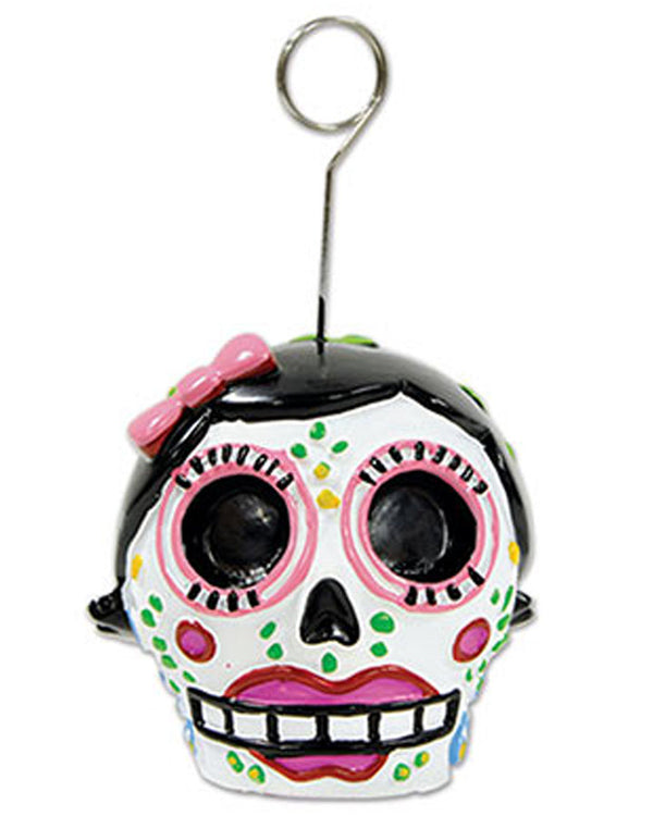 Day of the Dead Female Balloon or Photo Holder