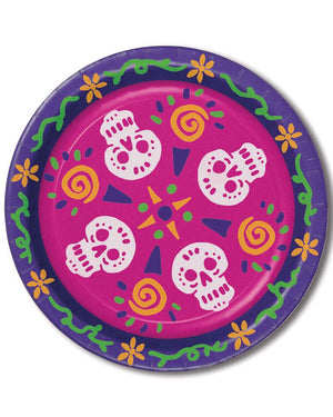 Day of the Dead Paper Plates Pack of 8
