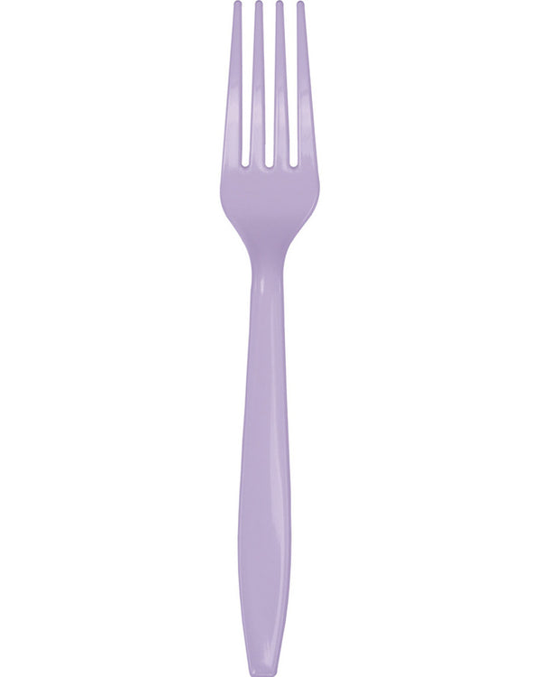 Luscious Lavender Premium Forks Pack of 24