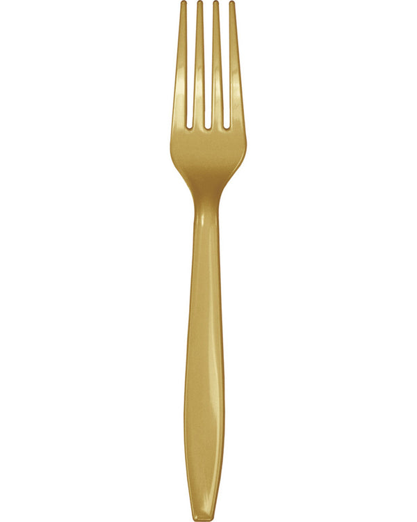 Glittering Gold Premium Forks Pack of 24