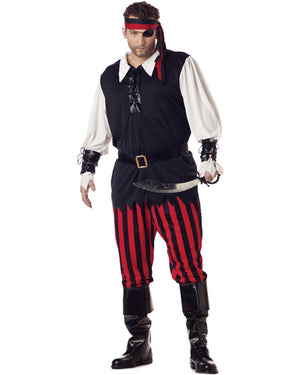 Cutthroat Pirate Mens Plus Size Costume