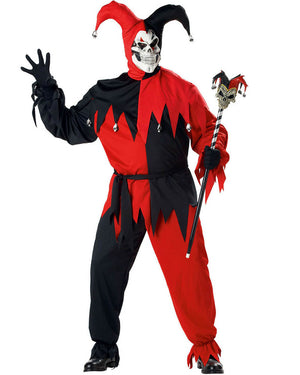 Kane the Evil Jester Mens Plus Size Costume