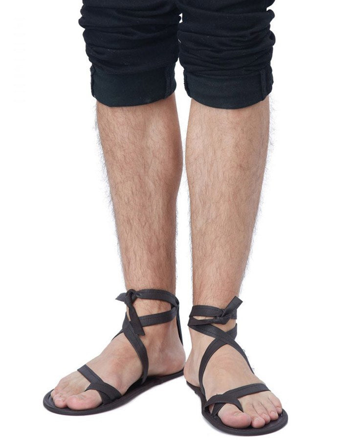 Black Egyptian Mens Sandals