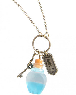 Disney Alice in Wonderland Curiouser Bottle Necklace