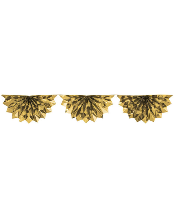Gold Foil Bunting Garland 2m