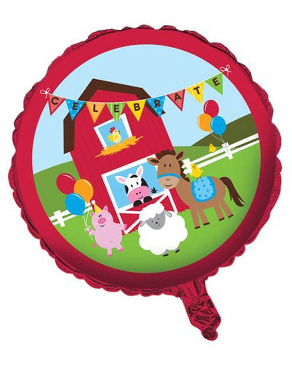 Farmhouse Fun Metallic Celebrate Balloon