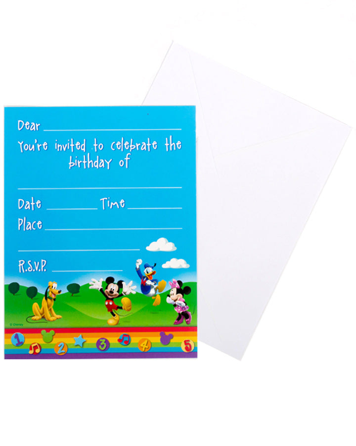 Disney Mickey Mouse Party Invites