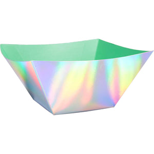 Shimmering Party Iridescent Paper Serving Bowls Pack of 3