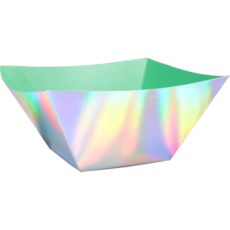 Shimmering Party Iridescent Paper Serving Bowls Pack of 3