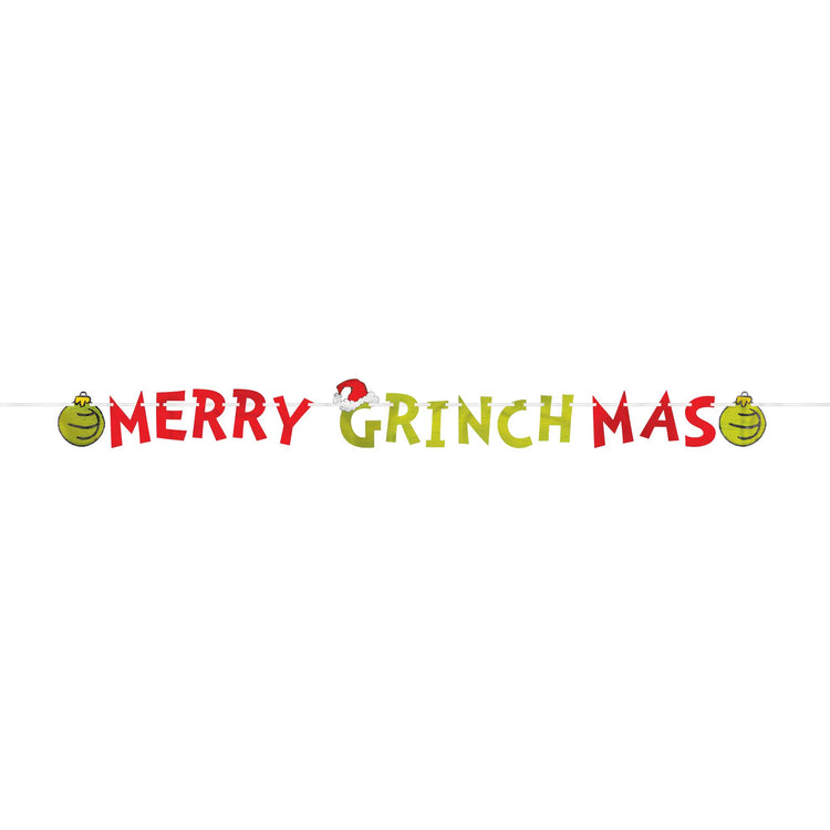 Dr Seuss The Grinch Merry Grinchmas Letter Banner