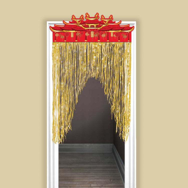 Chinese New Year Door Curtain Hot Stamped