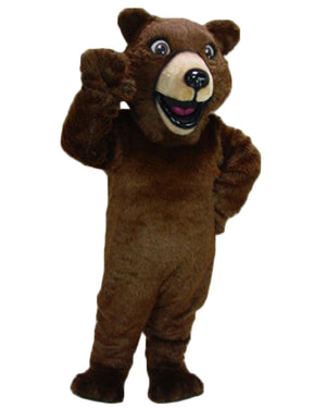 Happy Grizzly Bear Professional Mascot Costume