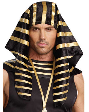 Pharaoh Black and Gold Headpiece