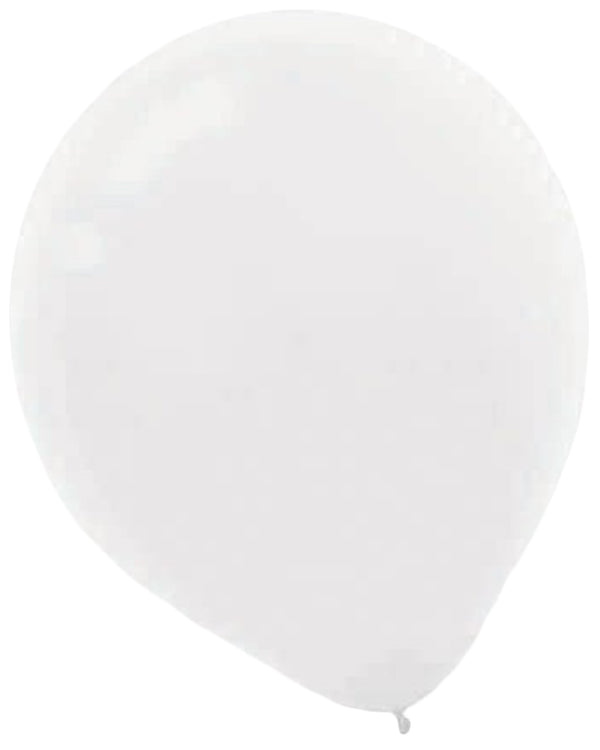 White Latex Balloons Pack of 15