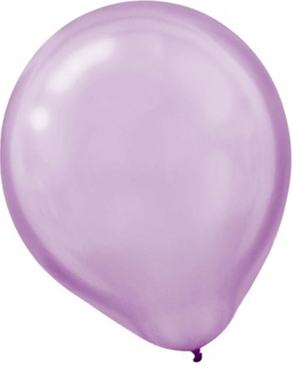 Latex Pearlescent Lavender 30cm Balloons Pack of 15