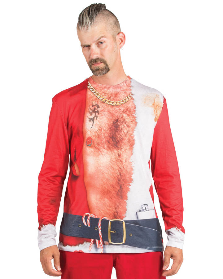 Christmas Bad Santa Mens T Shirt
