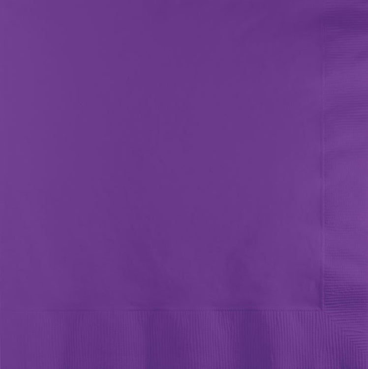 Amethyst Purple Lunch Napkins Pack of 50