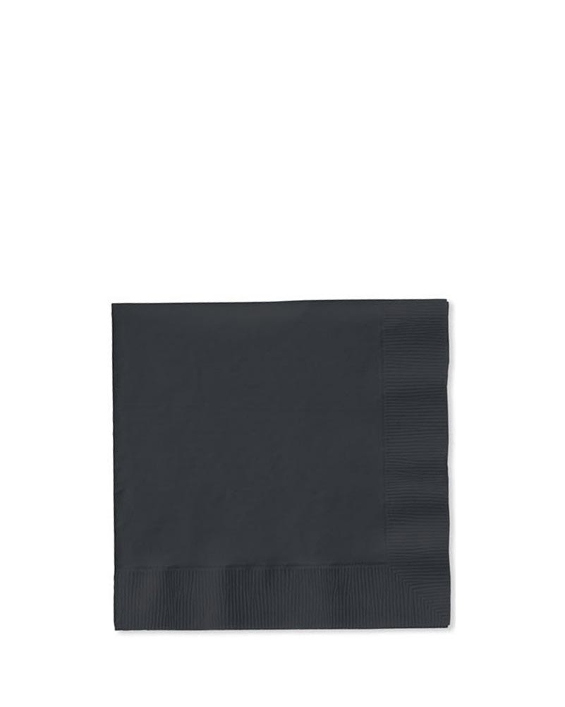 Black Velvet Beverage Napkins Pack of 50