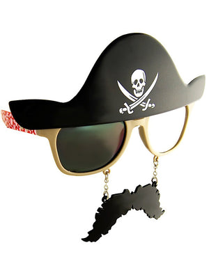 Pirate Novelty Glasses with Moustache