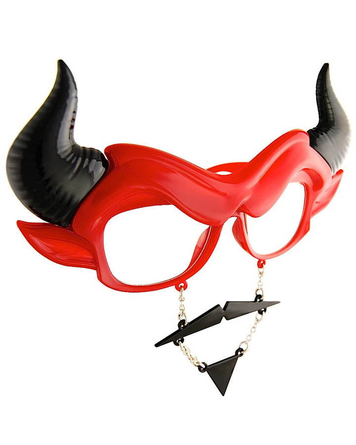 Devil Novelty Glasses with Horns