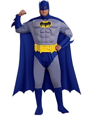 Brave and Bold Deluxe Batman Mens Plus Size Costume
