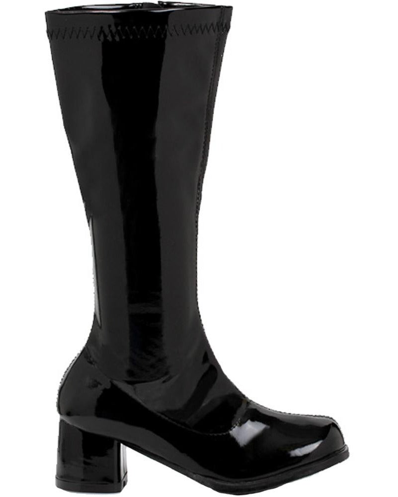 Black Patent Go Go Kids Boots