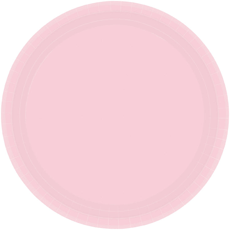 Paper Plates 23cm Round 20CT Blush Pink Pack of 20