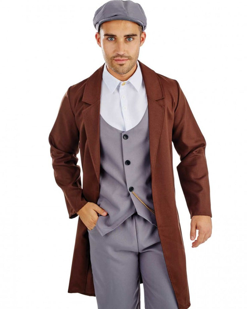 1920s Peaked Cap Gangster Mens Costume