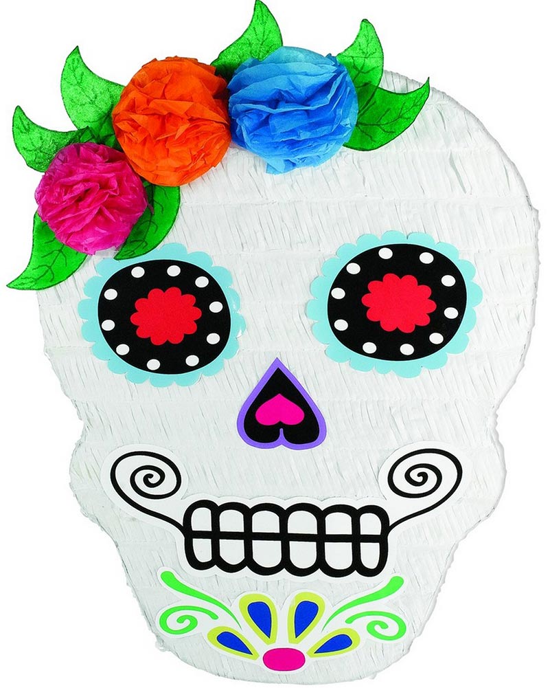 Day of the Dead Sugar Skull Pinata 53cm