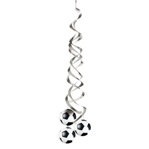 Soccer Printed Hanging Decorations Pack of 2