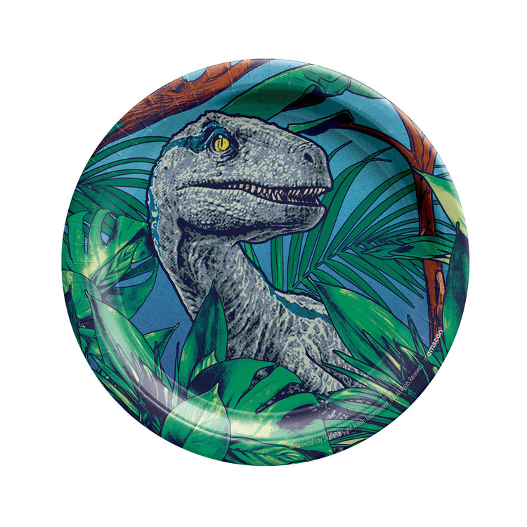 Jurassic Into The Wild 7in / 17cm Paper Plates Pack of 8