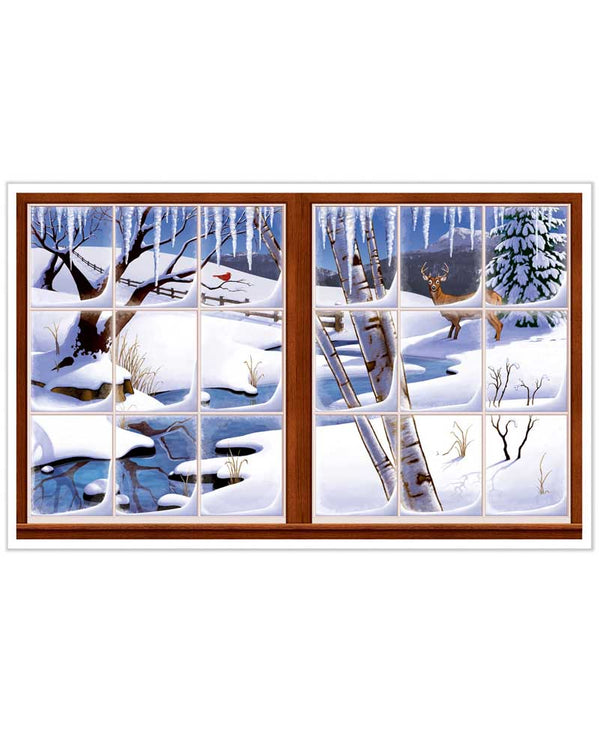 Image of window with winter view outside instaview prop.