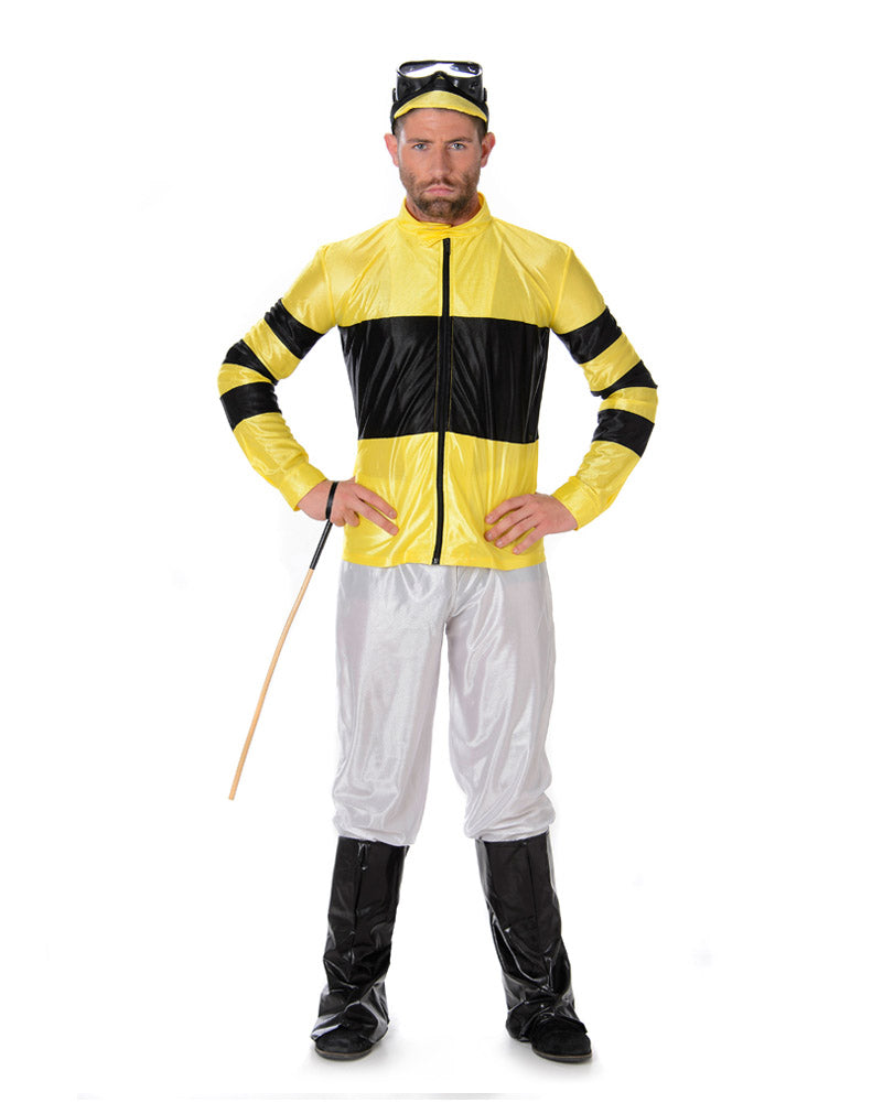 Jockey Yellow And Black Mens Costume
