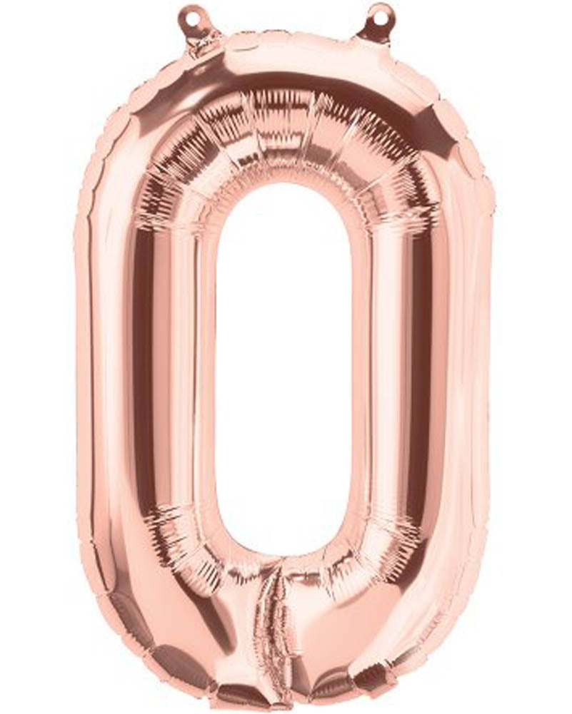Rose Gold Letter O Foil Balloon