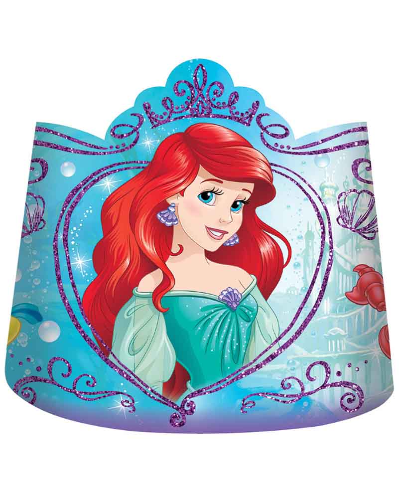 Disney Ariel Dream Big Paper Tiaras Pack of 8
