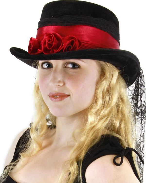 Gothic Rose Top Hat